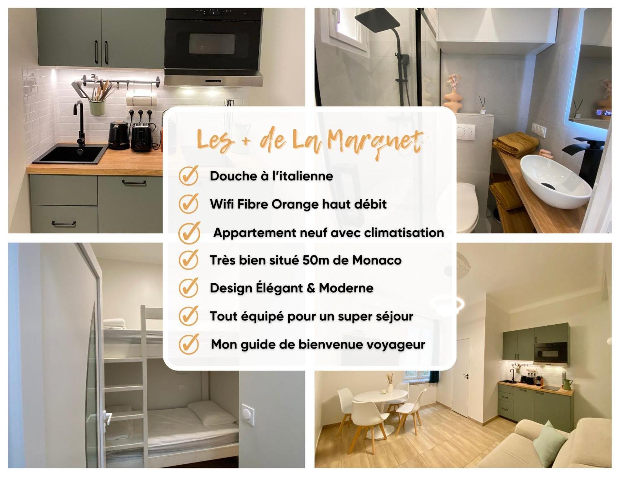 Appartements Neuf - Frontiere De Monaco - Clim - Wifi Cap-d'Ail Dış mekan fotoğraf