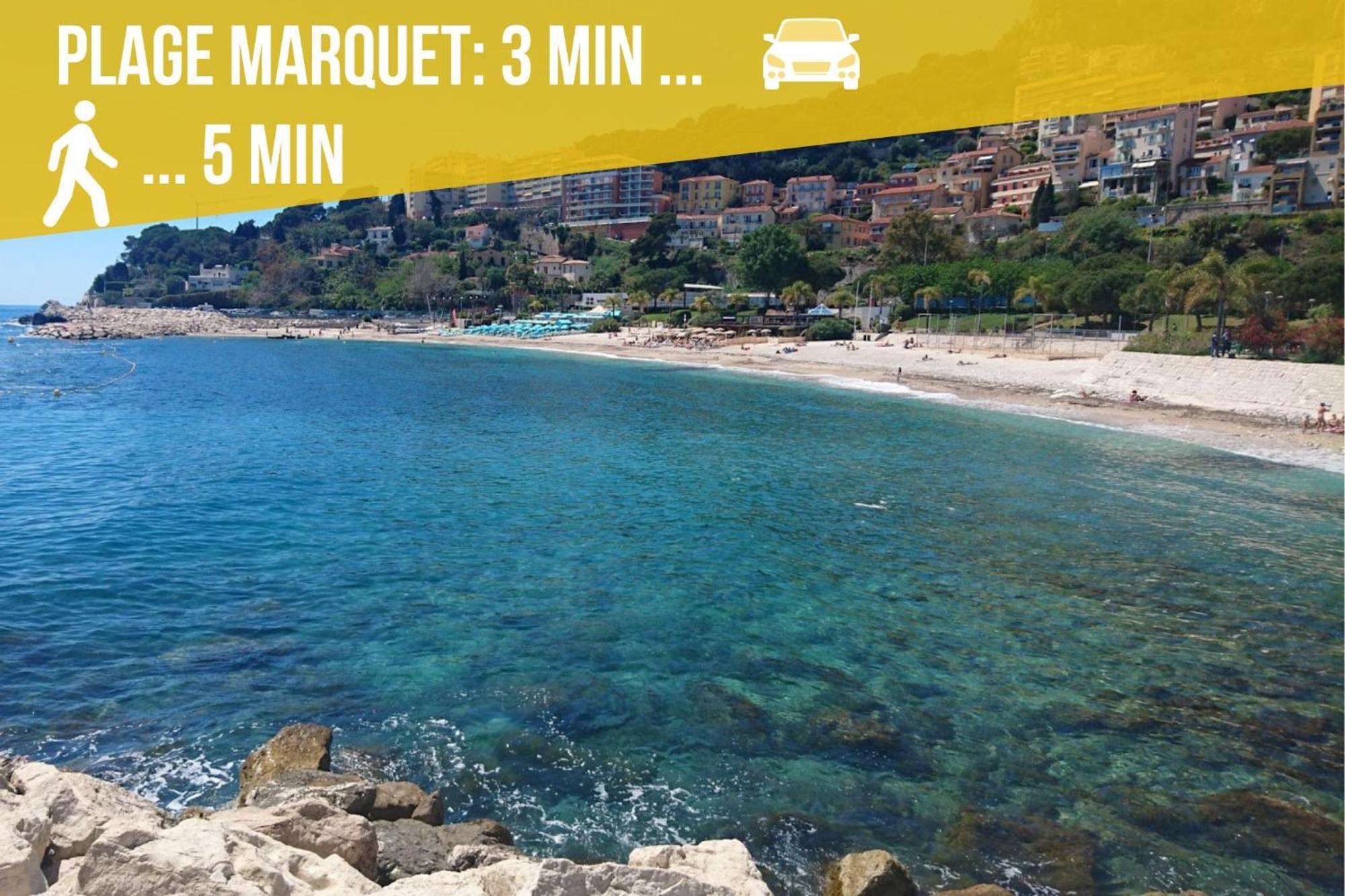Appartements Neuf - Frontiere De Monaco - Clim - Wifi Cap-d'Ail Dış mekan fotoğraf