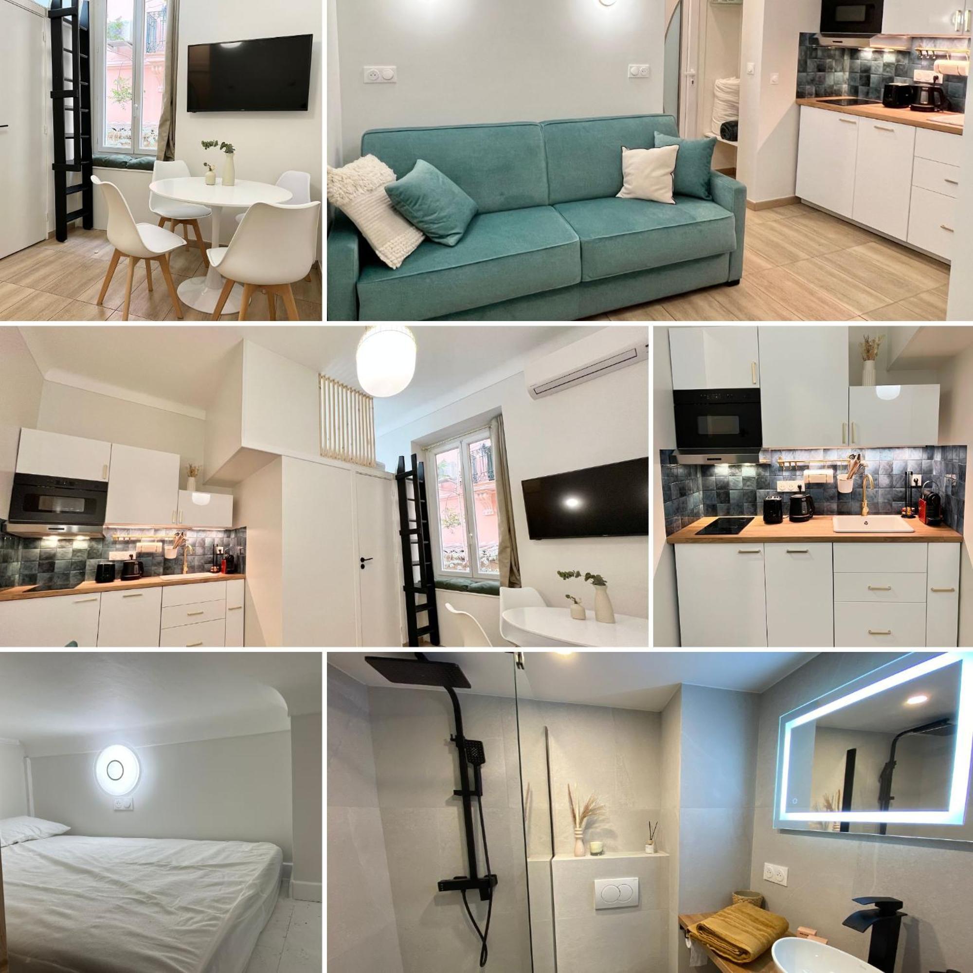 Appartements Neuf - Frontiere De Monaco - Clim - Wifi Cap-d'Ail Dış mekan fotoğraf