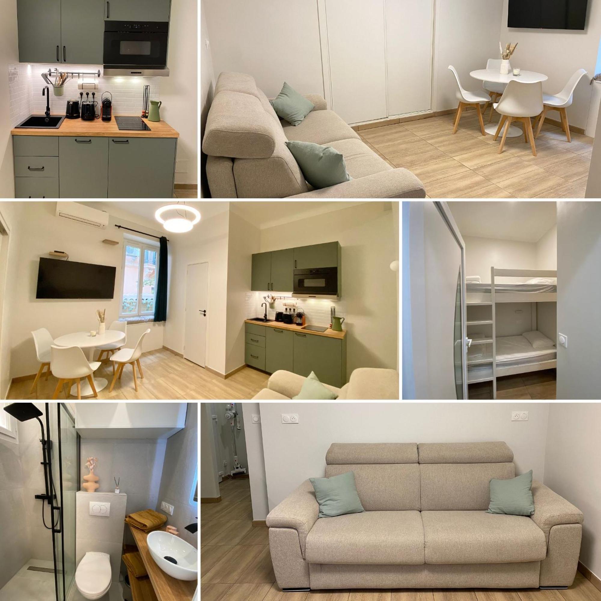 Appartements Neuf - Frontiere De Monaco - Clim - Wifi Cap-d'Ail Dış mekan fotoğraf