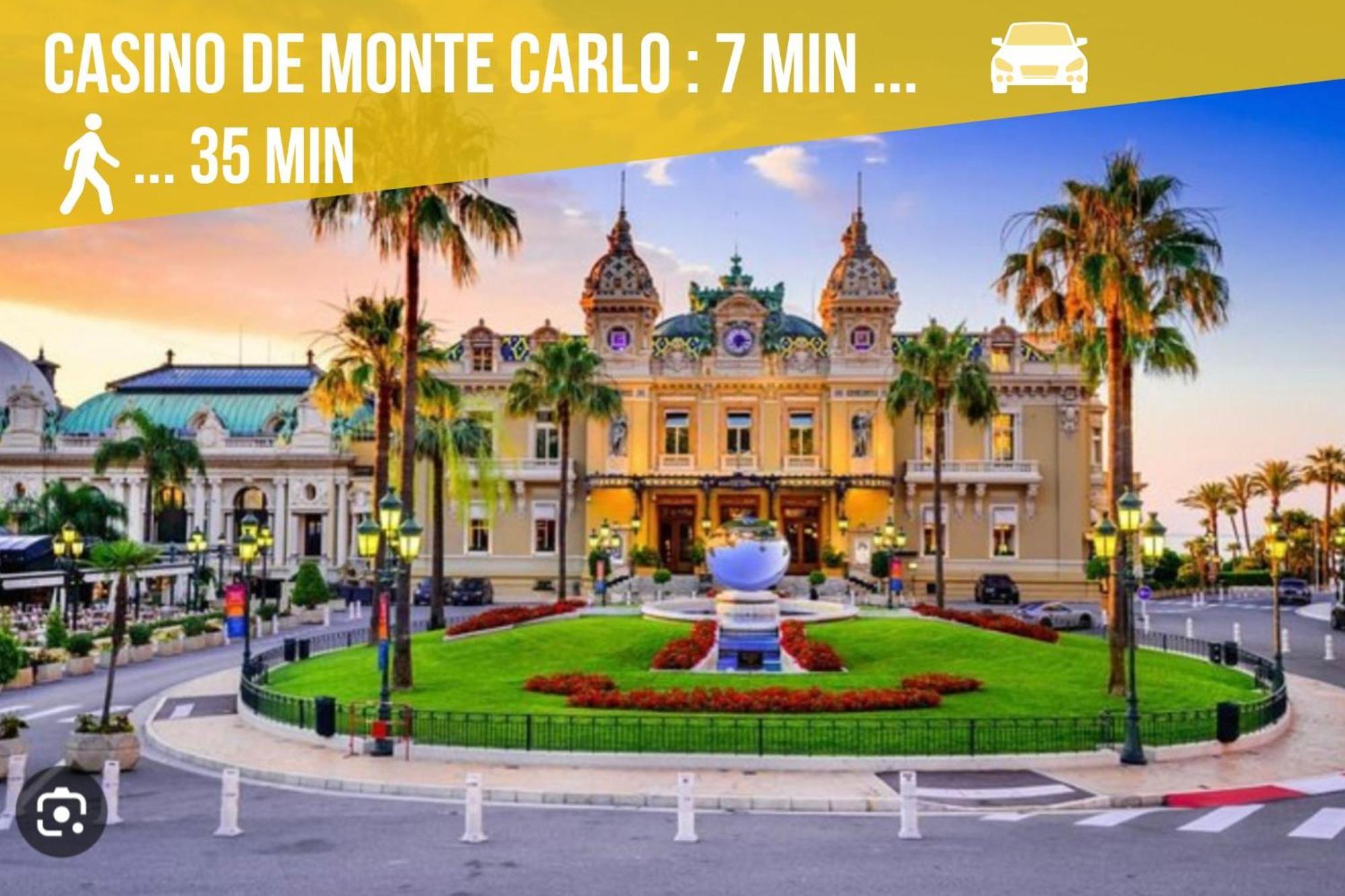 Appartements Neuf - Frontiere De Monaco - Clim - Wifi Cap-d'Ail Dış mekan fotoğraf